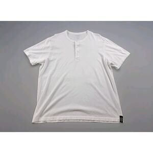 Todd Snyder Premium Jersey Henley T-Shirt size XXL White Short Sleeve USA